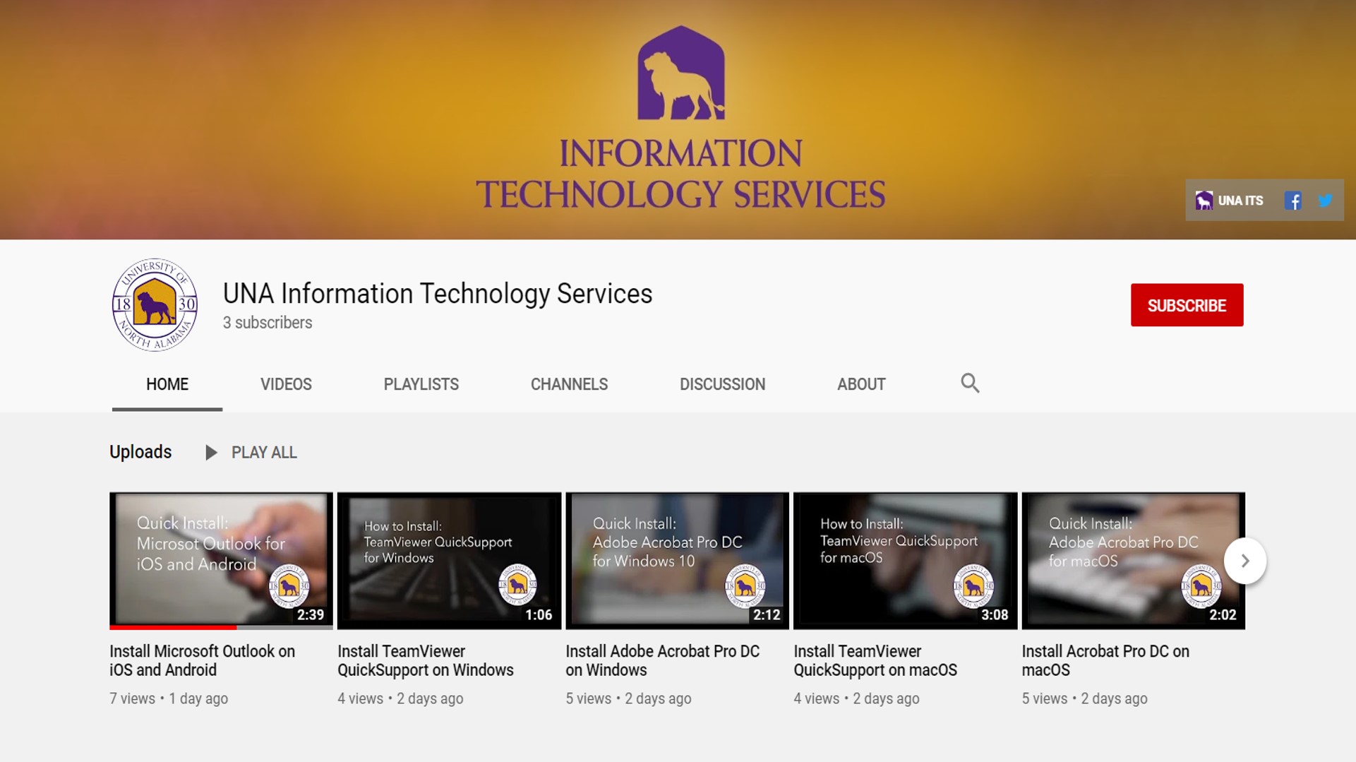 una its youtube channel